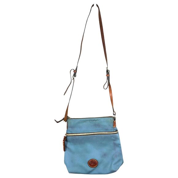 Dooney & Bourke Nylon Blue Crossbody Purse FLAWS READ - Picture 1 of 4